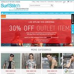 SurfStitch 30% off Outlet Items with $60 Minimum Spend