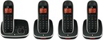 Telstra CLS12353 DECT Quad Pack Cordless Phone with Answering Machine $44 @ TGG