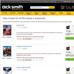 DickSmith Further 5% off PS4 Accesorries & Games