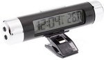 Digital Blue Backlight LCD Display Car Clock Thermometer with Clip USD $3.99 + free shipping