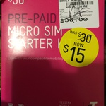 Telstra Prepaid $30 Starter Kits Half-Price at Harvey Norman QV (VIC)