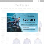Van Heusen Free Shipping + 25% off Business Shirts