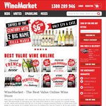 $25 off Wine Minimum $60 Spend at Wine Market. Ends 4PM (AEDT) Today