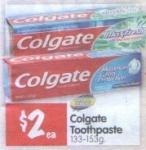Sams Warehouse - Colgate Toothpaste (133-153g) for $2