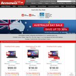 Lenovo Australia Day Sale 5%-30% off ThinkPad, 10%-30% off ThinkCentre