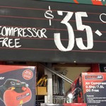$35 Spear & Jackson 1/2 HP 7.5L ProjectAir 'baby' Air Compressor - Bunnings Oxley QLD (reg $99)