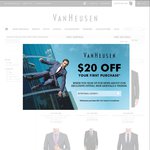 $199 Van Heusen Suit Sale & Extra $20 off First Order = $179 with Free Shipping
