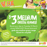 $3 Medium Boosts (Green Range) in NSW & ACT