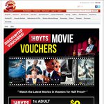 Hoyts eVoucher Adult Movie Tickets - $9.99 Mon-Thu @ Shopping Express