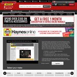 Free Haynes Online 1 Month Subscription with $100+ Delivery Order (Supercheap Auto)