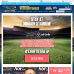 Win The Ultimate Footy Fan Experience and Stay Overnight in Airbnb's Custom Domain Stadium Suite