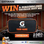 Win 1 of 2500 Personalised Gatorade Boot Bags - Purchase 2x Gatorade at Woolworths