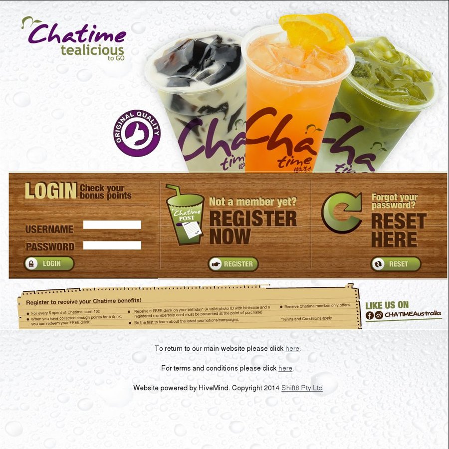 Join Chatime Membership for 50c & Get Free Drink on Your