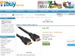 HDMI V1.3 Male to Male Cable 2m $6.99 delivered