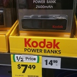Kodak Power Bank 2600mAh $7.49 ½ Price @ Woolworths