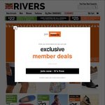 Free Shipping Site Wide, Items from $3 Delivered @ Rivers