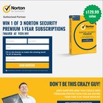 Win 1 of 3 Norton Security Premium 1 Year Subscriptions from Symantec