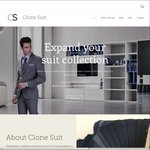 Online Suit Store Opening 2017 - 30% off Custom Made to Measure Suits $349 (Was $499) @ Clone Suit)