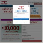 Win $10,000 Cash from Sheplers