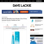 Win an Issey Miyake L'Eau d'Issey Summer Eau de Toilette for Her from Dave Lackie