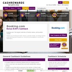 Double Cashback (Now 8%) at Booking.com from Cashrewards