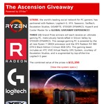 Win 1 of 3 AMD Ryzen™ 7 Powered Gaming PC Bundles Worth $4,960 from Gaming Tribe