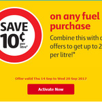 Get 10 Cents off Per Litre on Every Fuel Purchase at Shell Coles Express Via Flybuys
