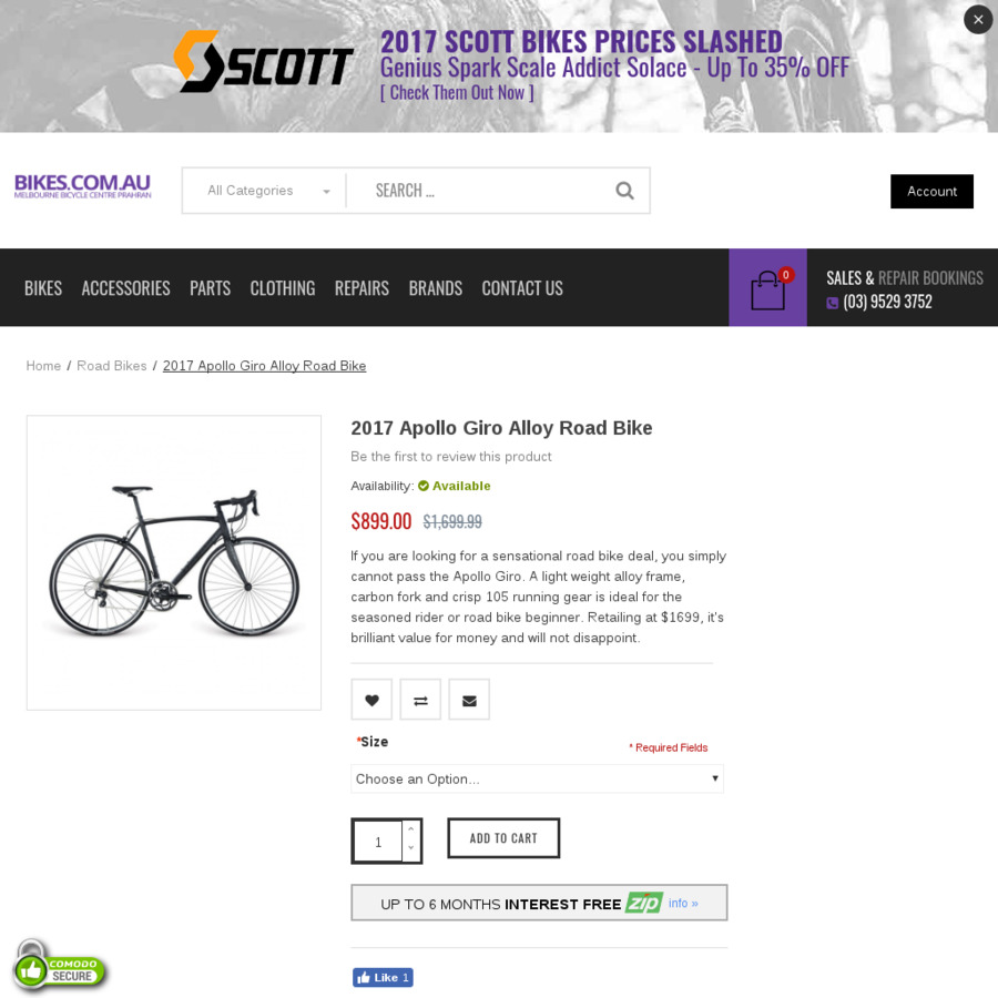 Apollo road bike discount prices