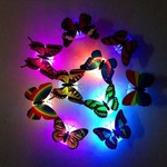 Color Changing LED Flashing Butterfly 3D Wall Sticker US $0.20 (AU $0.27) Delivered @ Zapals