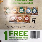 Free Macro Snack Pack (30g) at Woolworths Metro