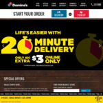 Two for One Tuesdays - Buy 1 Traditional or Premium Pizza & Get One Value or Traditional Pizza Free (Delivery Only) @ Domino's