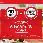 $10 off Plus Free Shipping on Every Online Order if Spend $110 in May @ Coles