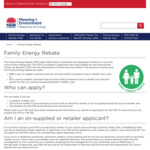 NSW Family Energy Rebate (FER) - 2018/2019