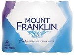 [WA, VIC, TAS] Mount Franklin Still Water 20 x 500mL $5.50 @ Coles