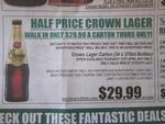 *MELB ONLY* 1/2 Price Crown Lager Carton (TheAge)