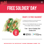 [NSW] Free 2x Soldier Rice Paper Rolls @ Roll'd Kent Street Store via App