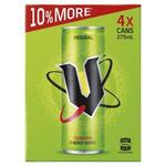½ Price V Energy Drink 4 Pack $4.92, Raw C Pure Natural Coconut Water 1L $2.50 @ Coles
