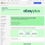 [eBay Plus] Spend $100-$499 Save $10, Spend $500-$999 Save $50, Spend $1000+ Save $100, on Eligible Items @ eBay