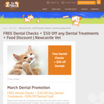 [NSW] $50 off Pet Dental Procedures in March + Free Dental Checks @ Dr. Paws (Kotara)