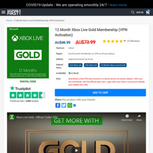 xbox live gold deals australia