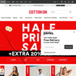 Extra 20% off on Select Items @ Cotton On