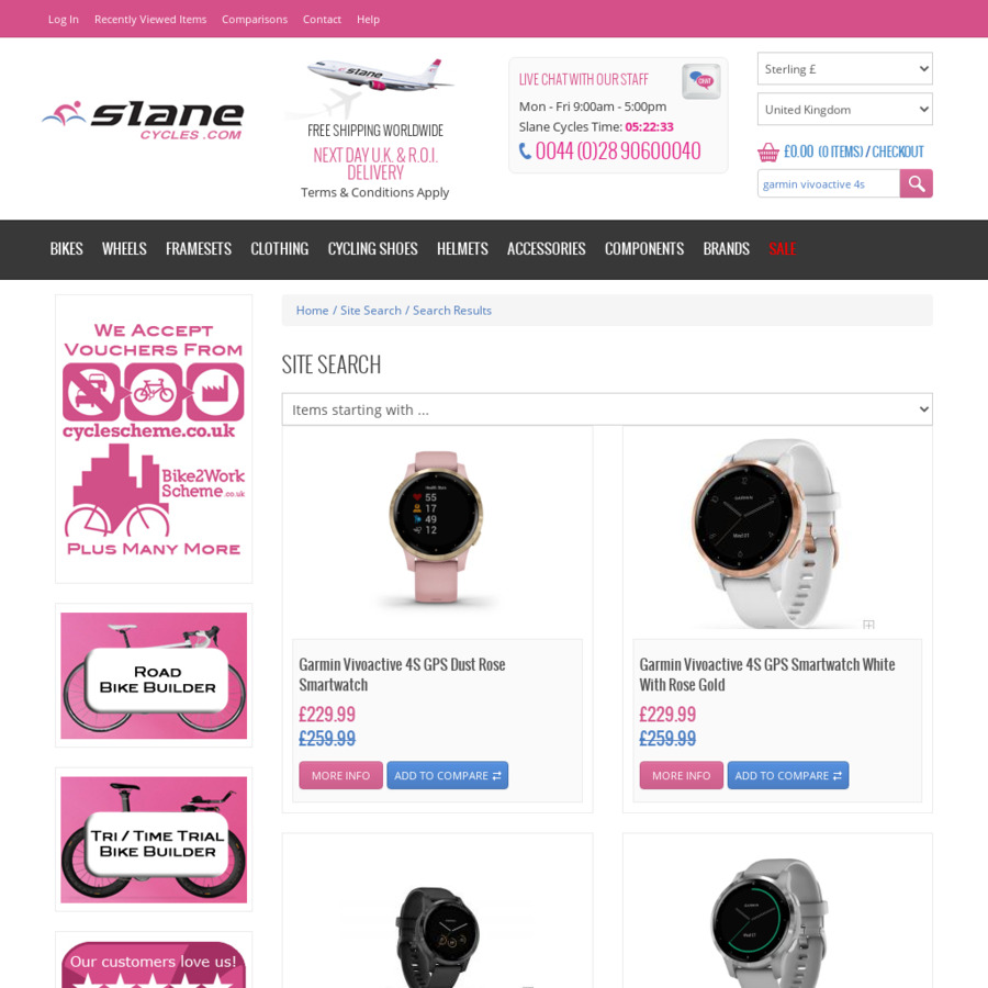 slane cycles garmin venu