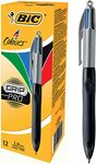 BIC 4 Colours Grip Pro Ball Pen - Box of 12 Pens $18.00 (Was $36.00) + Delivery ($0 with Prime / $39 Spend) @ Amazon Australia