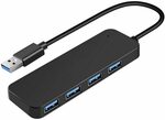T Tersely 4 Port USB 2.0 Data Hub with 30CM Cable $10.15 + Delivery ($0 with Prime/ $39 Spend) @ Statco via Amazon