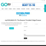 Win a myCOOLMAN 47L 'The Roamer' Portable Fridge/Freezer worth $799 from GoRV [Big 50 Bonanza]