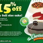 [NSW] 15% off Any Full Size Cakes @ The Cheesecake Shop (Guildford)
