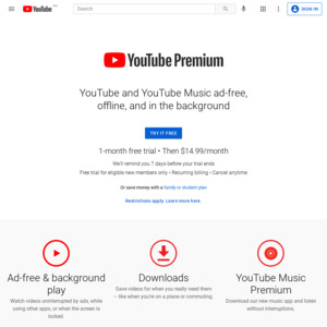 Youtube Premium Via Argentina Ars 119 Month Single A 1 62 Month Family A 2 45 Month Vpn Required To Register Ozbargain