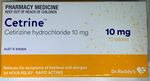 70x Cetrine (Cetirizine Hydrochloride) 10mg (Generic Zyrtec) $9.99 Delivered @ PharmacySavings