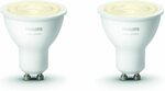 Philips Hue White Smart Spotlight Twin Pack GU10 $42.37 + Delivery ($0 with Prime & $49 Spend) @ Amazon UK via AU
