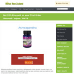 Ashwagandha Supplement 3 Bottles NZ$46.75 / ~A$45 (New Customers Only, Was NZ$55) + NZ$12.95 Delivery @ Herbal New Zealand